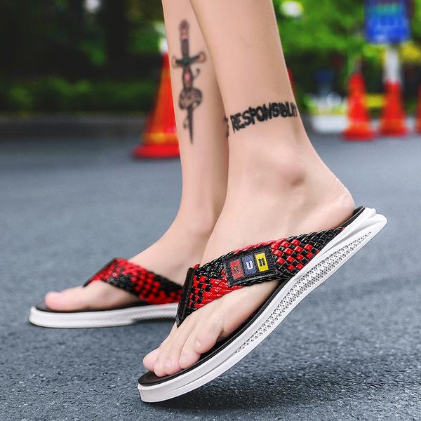 

slippers sandali da uomo sandals men summer leather genuine zandalias hombre sandale homme cuir sandalias deportivas sandals-men, Black