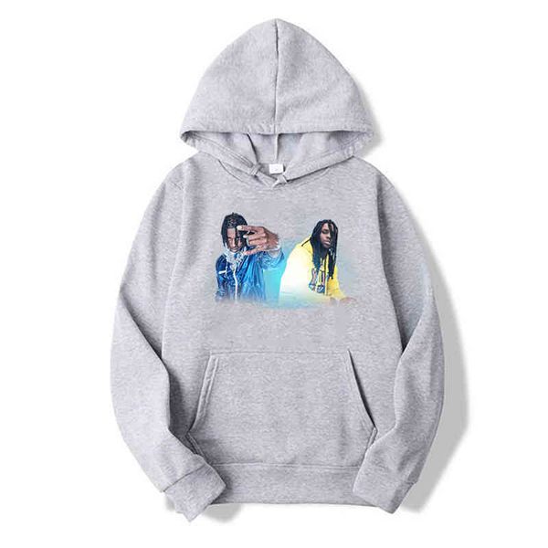 

new polo g printed harajuku hoodie fashion casual wear, Black