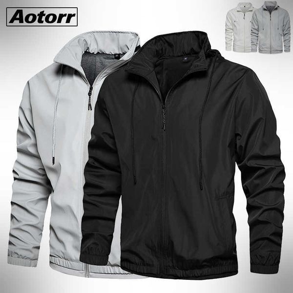 

male casual baseball bomber jacket mens overcoat plus size zip up men jacket autumn winter brand windbreaker slim fit coats x0621, Black;brown