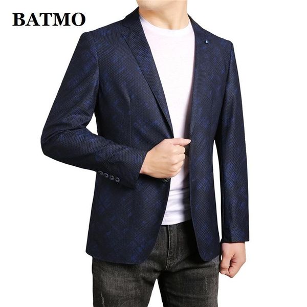 

men's suits & blazers batmo 2021 arrival spring print casual blazer men,men's jackets ,plus-size m-4xl 216, White;black