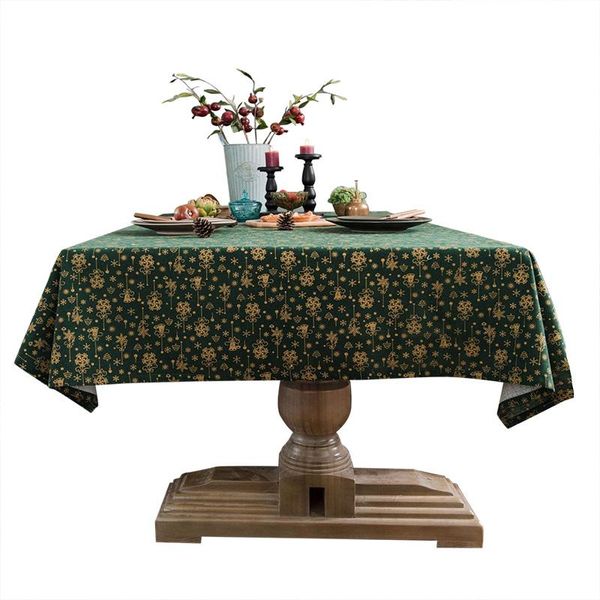 

table cloth christmas green tablecloth red small floral printed cotton and linen nordic dining cover coffee