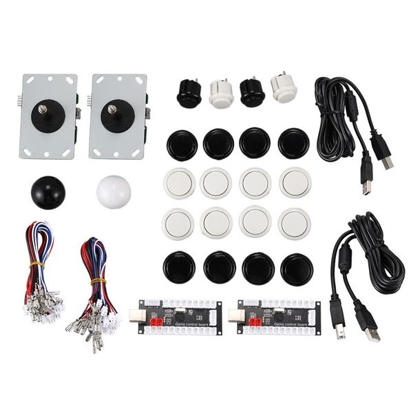 

game controllers & joysticks 2 players diy arcade kit usb encoder to joystick parts for pc windows mame fighting games
