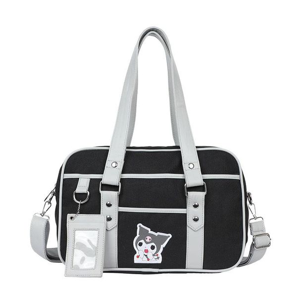 

evening bags student pu leather schoolbag large capacity shoulder bag lovely cat embroidery handbags girl travel tote daily shopping