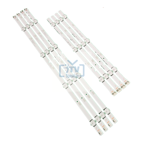 

bar lights 80pcs led backlight strip for samsung 43"tv 2021 svs43 fcom fhd doe b ua43j51sw un43j5000 cy-jj043bgav1h un43j5200 n43j5300a