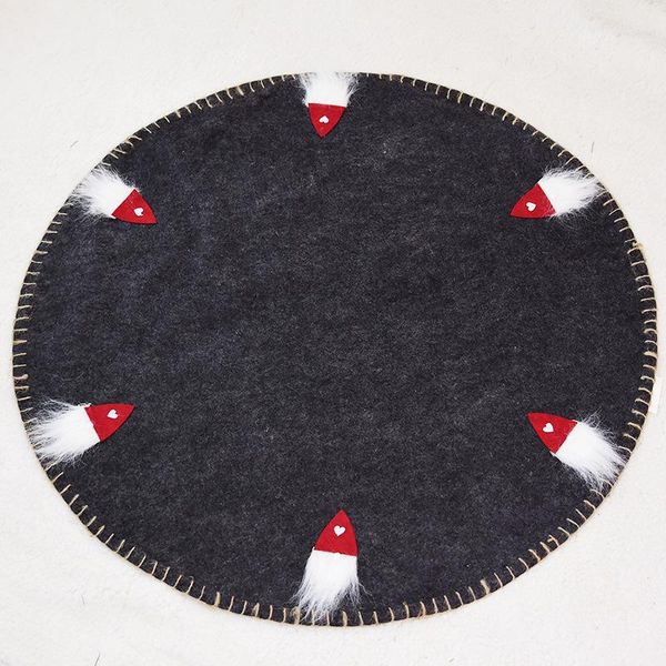 

christmas decorations tree skirts round wool felt beard carpet xmas mat for home floor year natal diameter 100cm