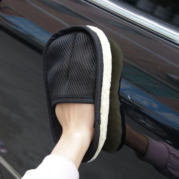 

towel car fleece cleaning gloves wash household absorbent wool glove tools