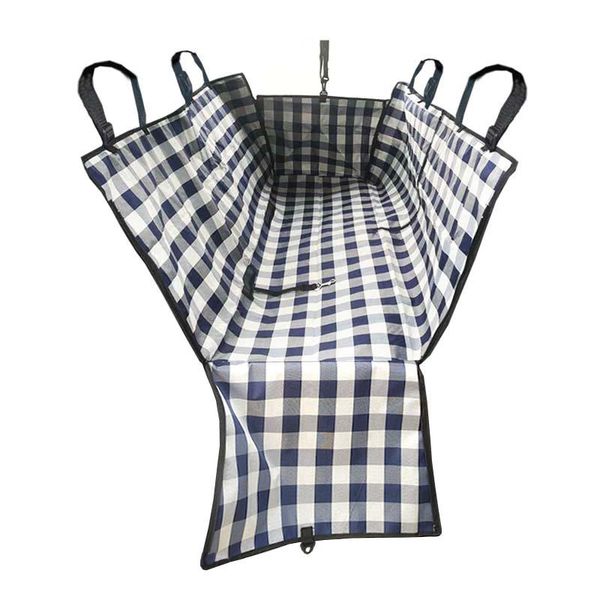 

dog car seat covers plaid folding back cover waterproof travel mat hammock cushion protector pet carrier rear