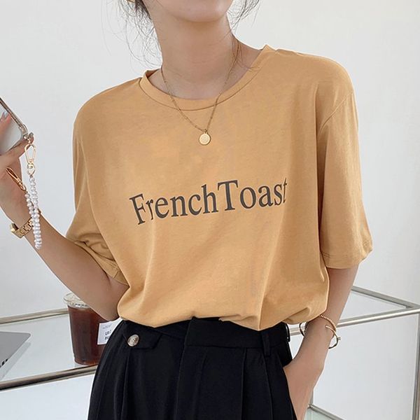 

women's blouses & shirts hzirip women's short-sleeve shirt, student t-shirt, stylish and chic solid-colored cotton hpl2, White