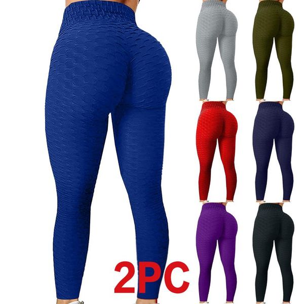 

women's leggings 2pc stretch women fitness running gym sports legging femme active long pants pantalon pour, Black