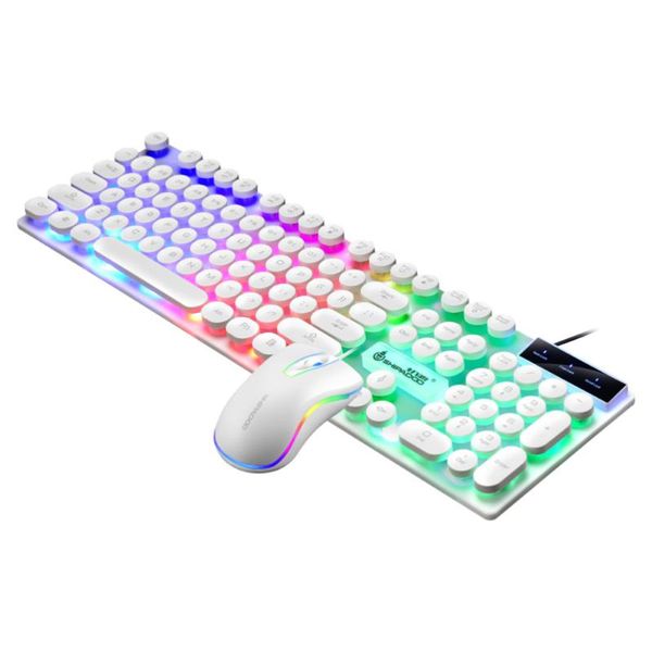 

keyboard mouse combos 1 set wired and computer for office game dormitory