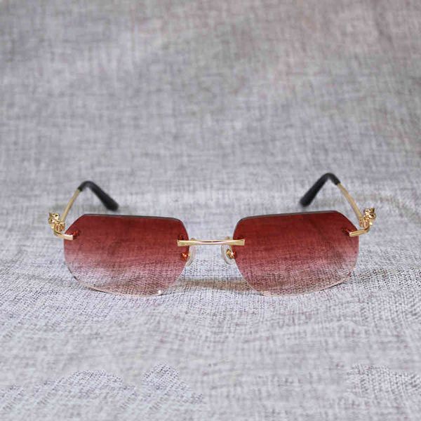 

2022 factory wholesale model vintage rimless men style lens shape women shade clear galsses frame reading gafas for outdoor 120 16fd sunglas, White;black