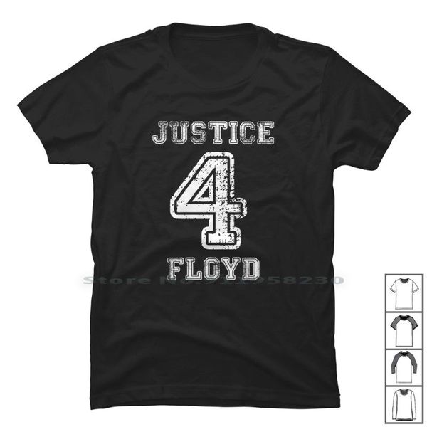 

men's t-shirts floyd t shirt 100% cotton justice just ice us st, White;black