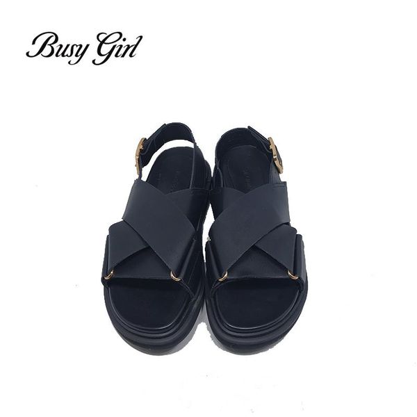 

summer women sandals  smaller than normal shoes woman peep-toe flat black roman