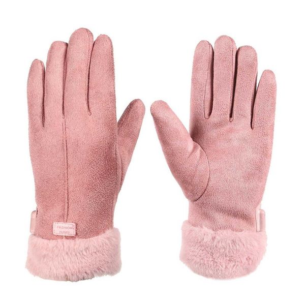 

cycling gloves usb charging heating 3d ergonomics ladies warming high-quality coral fleece touch screen masterly, Black