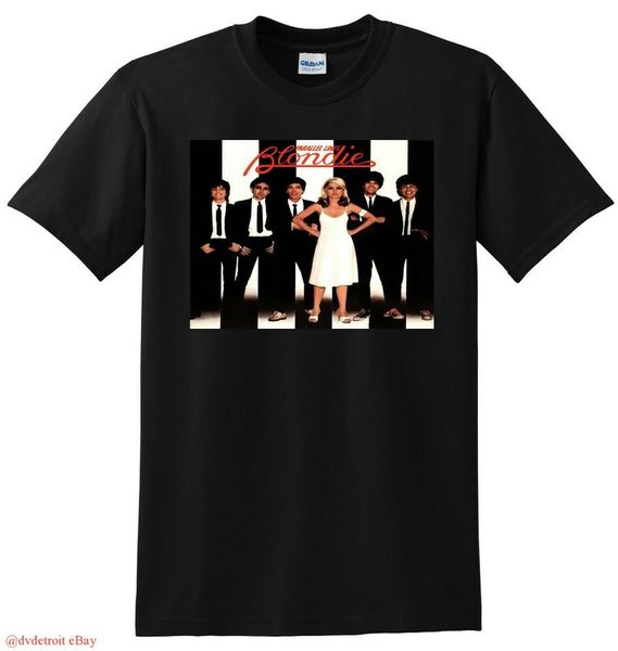 

BLONDIE T SHIRT parallel lines vinyl cd cover SMALL MEDIUM LARGE or XL, White;black