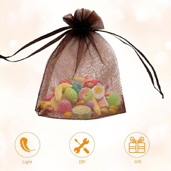 

gift wrap drawstring organza bag - little mesh pouches, jewelry pouches wedding party christmas favor bags mini candy