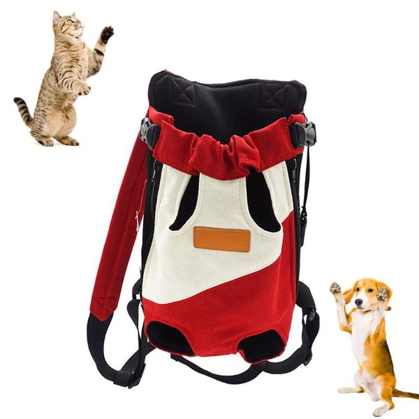 

dog car seat covers double shoulder portable pet travel backpack outdoor carrier breathable cats chest four-legged bag for animals pets