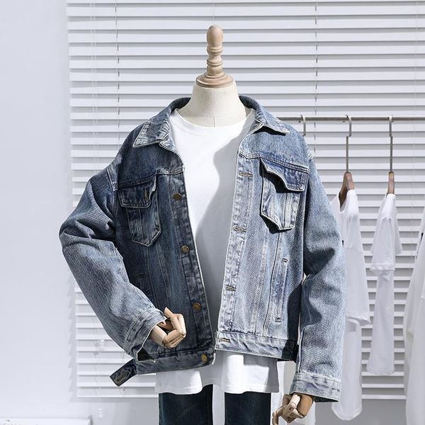 

women's jackets korean loose vintage washed denim jacket women student outerwear 2021 spring autumn long sleeve short jeans coat female, Black;brown
