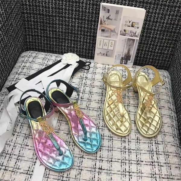 

sandals happyone 2021 summer women's classic paint luxury leather 35-40, Black
