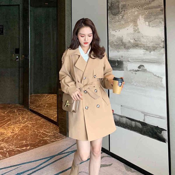 

women's trench coats slpbly trench coat with a belt, mostly female for office black chic pggq, Tan;black