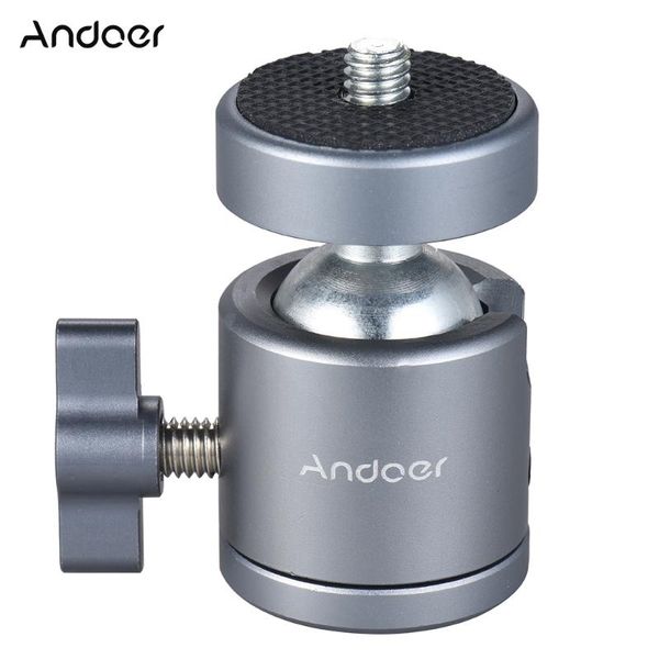 

tripod heads andoer mini metal ball head adapter ballhead mount with 1/4" screw & hole