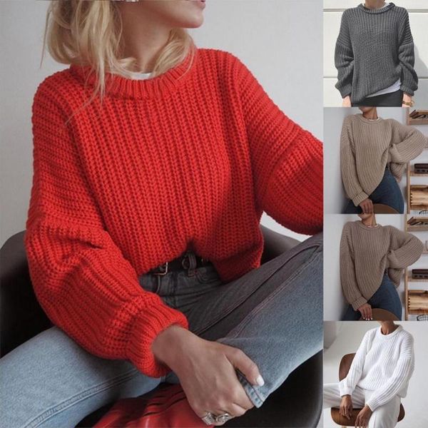 

women's sweaters elastic great o neck long sleeve sweater warm solid color for daily wear, White;black