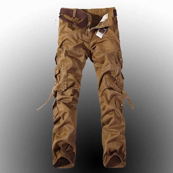 

pantalon homme joggers men pants 2020 men military tactical pants loose comfortable cargo pants men x0621, Blue