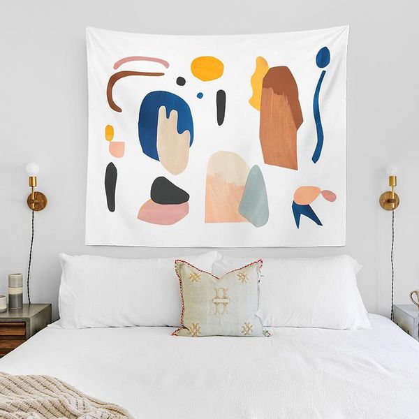 

tapestries abstract tapestry colorful fashion wall hanging background bedside cloth tapisserie mural nordic bedroom decor ed50gt