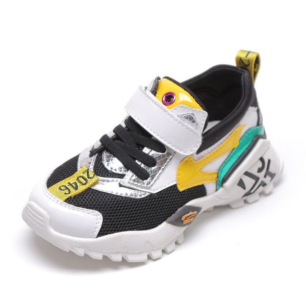 

sneakers 2021 spring and autumn high children's shoes fashion comfortable casual breathable mesh boy, Black;red