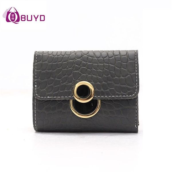 

wallets 2021 women's female short retro clutch wallet fashion alligator purse women personalized coin bags, Red;black