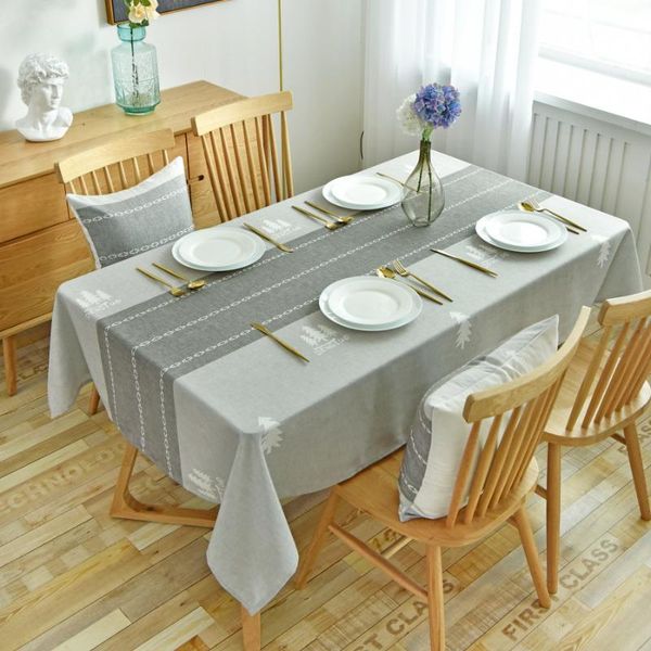 

table cloth europe rectangular cotton and coffee linen dustproof anti scald oil proof tablecloth home decorative