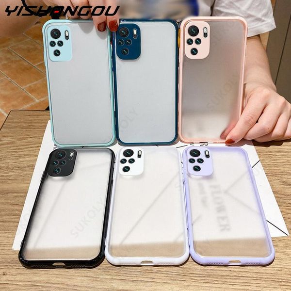 

lx brand shockproof matte clear case for xiaomi redmi note 10 9 8 pro 9s 10s 9a 9c 8a poco x3 pro nfc hard acrylic back cover