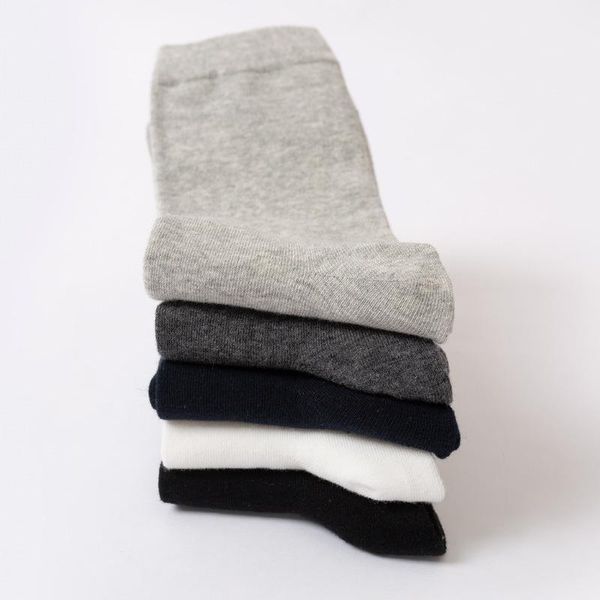

men's socks casual business summer winter cotton quick drying black white long sock