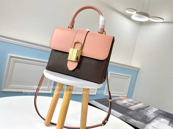 

new fashion m44141 21cm designer fashion genuine leather women shoulder bag classic letter handbag bag n