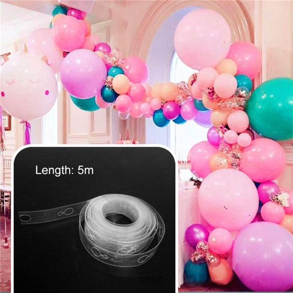

5m balloon chain accessories ribbon dot wedding party birthday background decorationarch happy favor