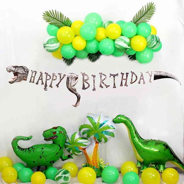 

dinosaur letter happy birthday flag pulling dinosaur theme party decoration