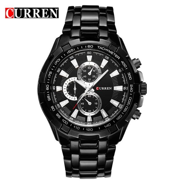 

wristwatches curren men's watches fashion quartz watch chronograph wrist for men waterproof relogio masculino, Slivery;brown