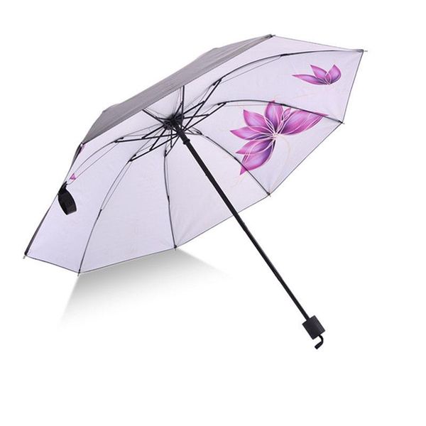 

umbrellas yada 2021 fashion flowers windproof folding rainy for women parasol anti-uv umbrella ys200039