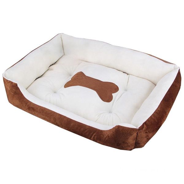 

kennels & pens big pet kennel with bone pattern cotton inner dog cat beds short plush cover soft touch 1.5-35kg pets all avilable