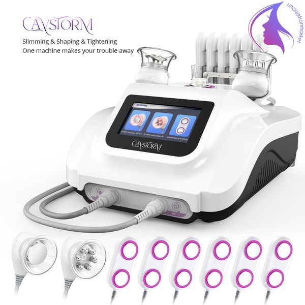 CaVstorm 40K Macchina dimagrante Cavitazione ultrasonica 3.0 Sonda RF vuoto tempesta per disintossicazione del corpo, rassodamento della pelle