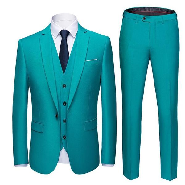 

men's suits & blazers arrived mens 3 piece suit slim fit tuxedos solid color dress for wedding prom groomsmen dinner business party, White;black