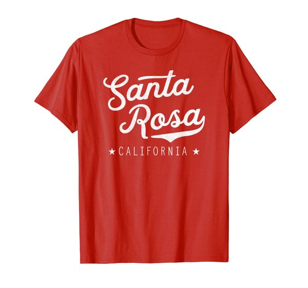 

classic retro vintage santa rosa california home t-shirt, White;black