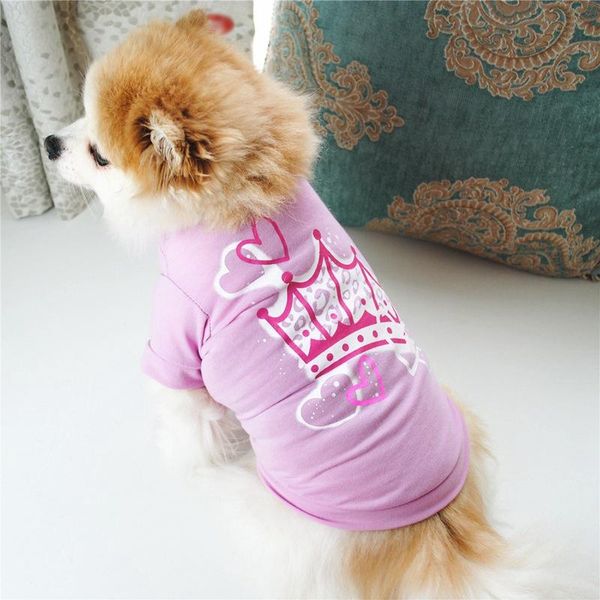 

dog apparel summer spring pet clothes cotton t-shirt puppy pullover costume for dogs chihuahua tshirts