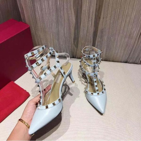 

designer luxury heels high heel dress shoes womens stiletto genuine leather point toe pumps lady ladies office party wedding size 35-41, Black