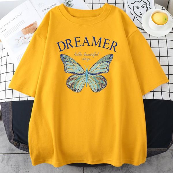 

men's t-shirts street sports butterfly pattern brand print men fashion oversize t-shirt soft loose hip hop style mens tee clothes, White;black