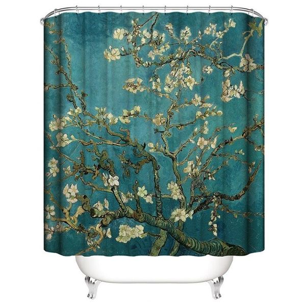 

shower curtains 3d beautiful scenery curtain bathroom for kitchen