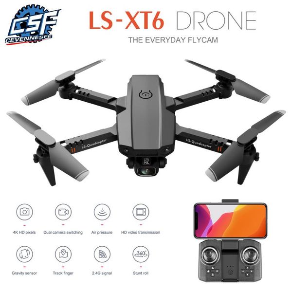 

mini drone 4k hd double camera wifi fpv air pressure altitude hold quadcopter foldable rc helicopter toy vse58 e520 drones