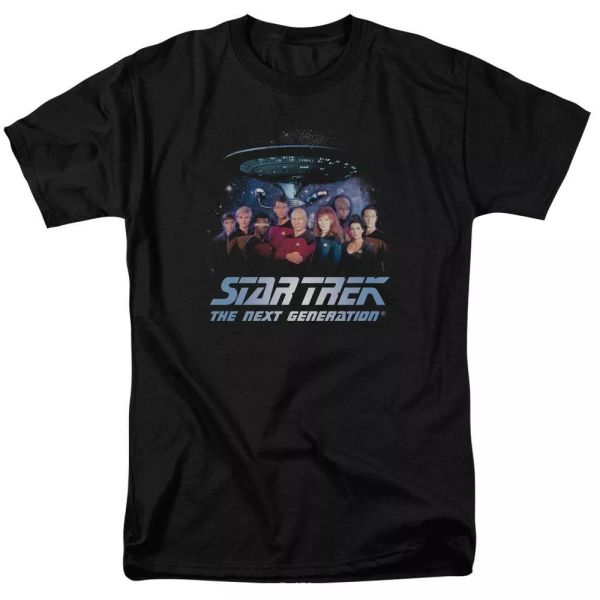

star trek space group tv show t-shirt sizes s-3x new, White;black