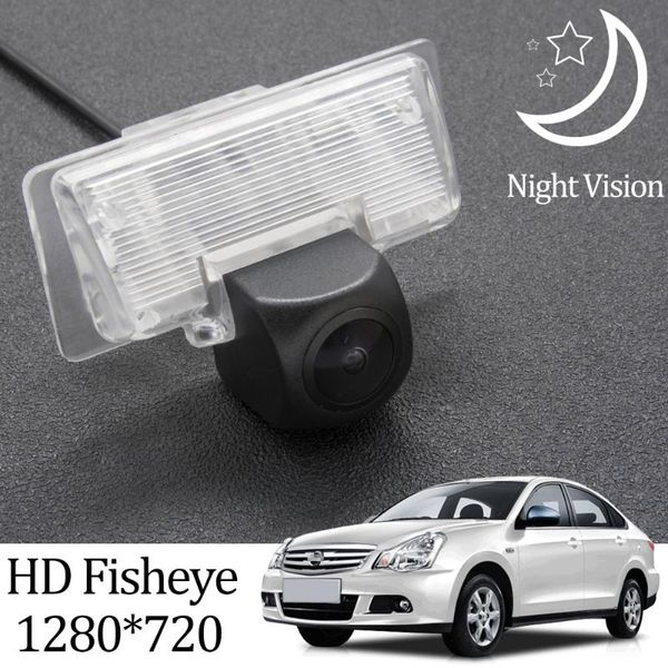 

car rear view cameras& parking sensors owtosin hd 1280*720 fisheye camera for almera g11 g15 2012 2013 2014 2021 backup accessories