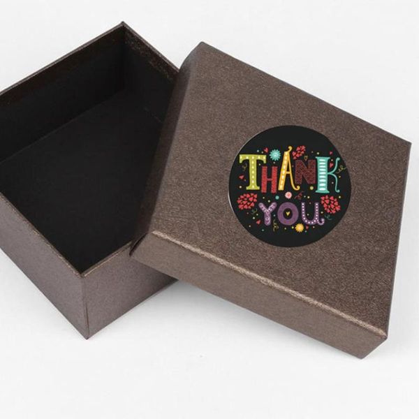 

500pcs creative thank you stickers handmade round seal labels for candy gift box n7md wrap
